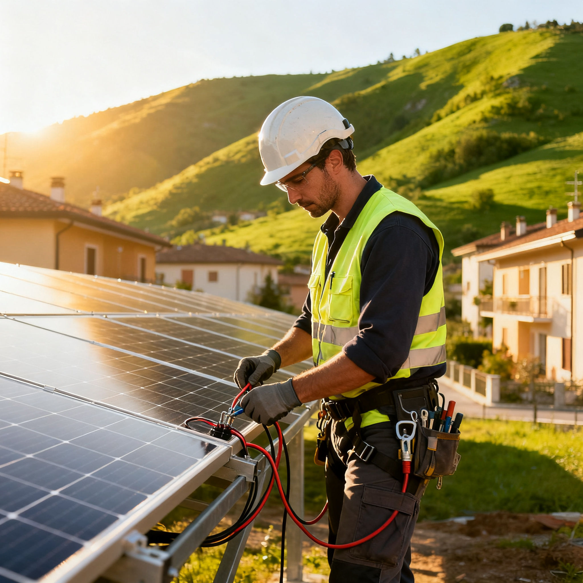 Fotovoltaico con Accumulo Cinquina Roma - Installazione fotovoltaica in complesso residenziale italiano