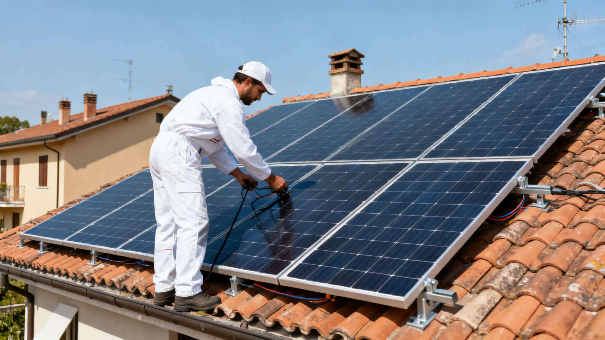 Miglior Impianto Fotovoltaico Eur Roma - installazione su tetto residenziale