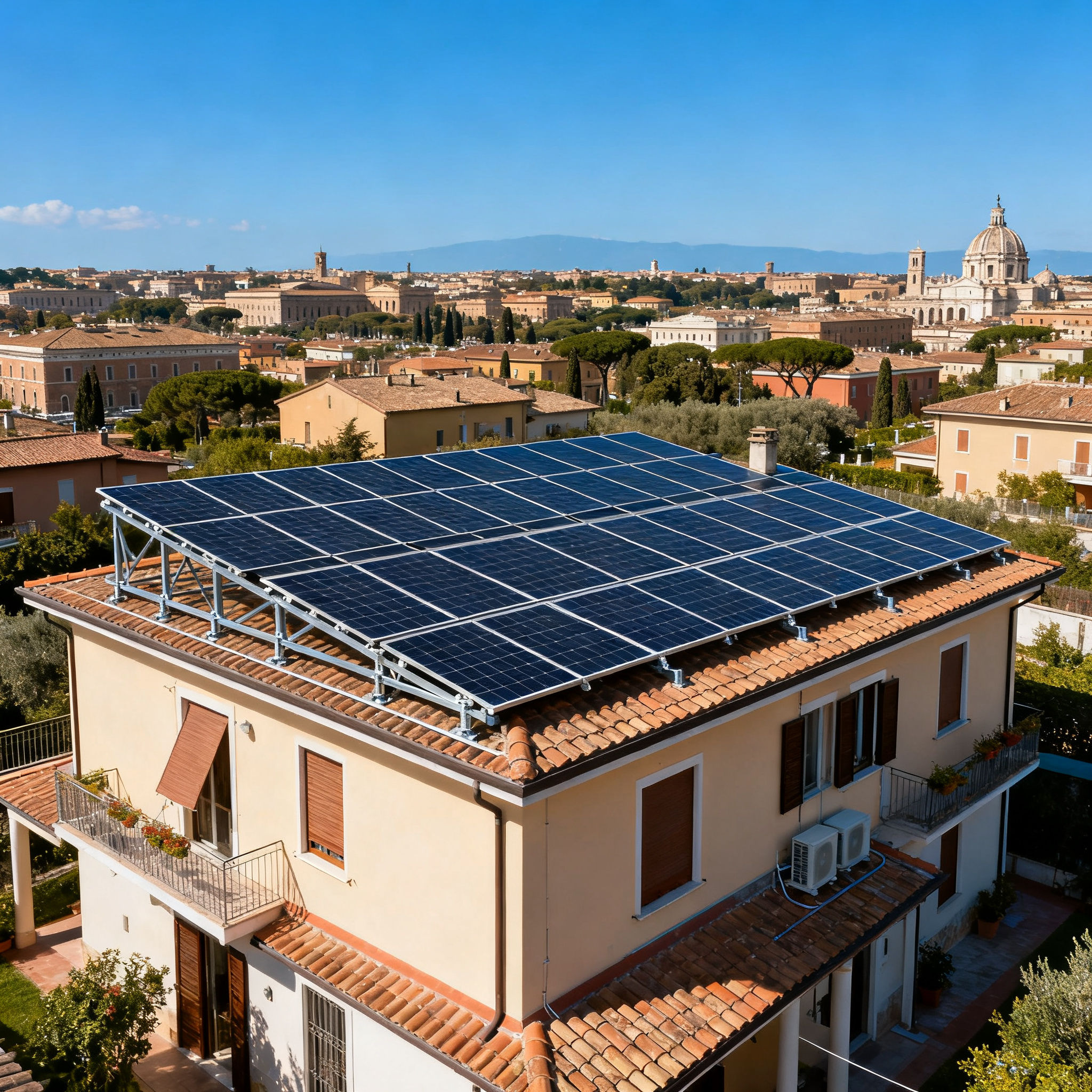 Miglior Impianto Fotovoltaico Pineto Roma - impianto fotovoltaico completo per villa