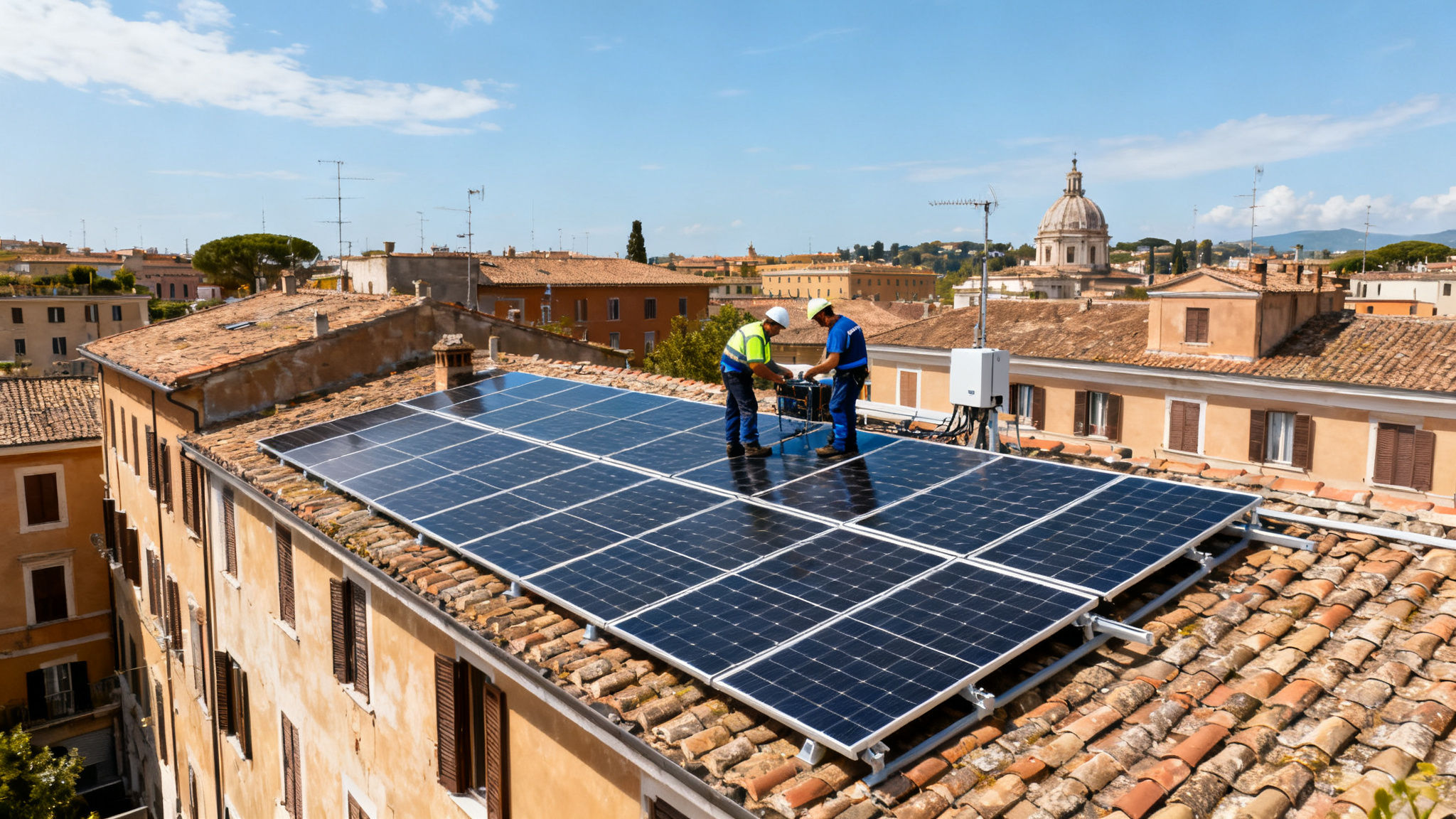 Pannelli Solari Casale Lumbroso Roma - Installazione professionale su tetto residenziale