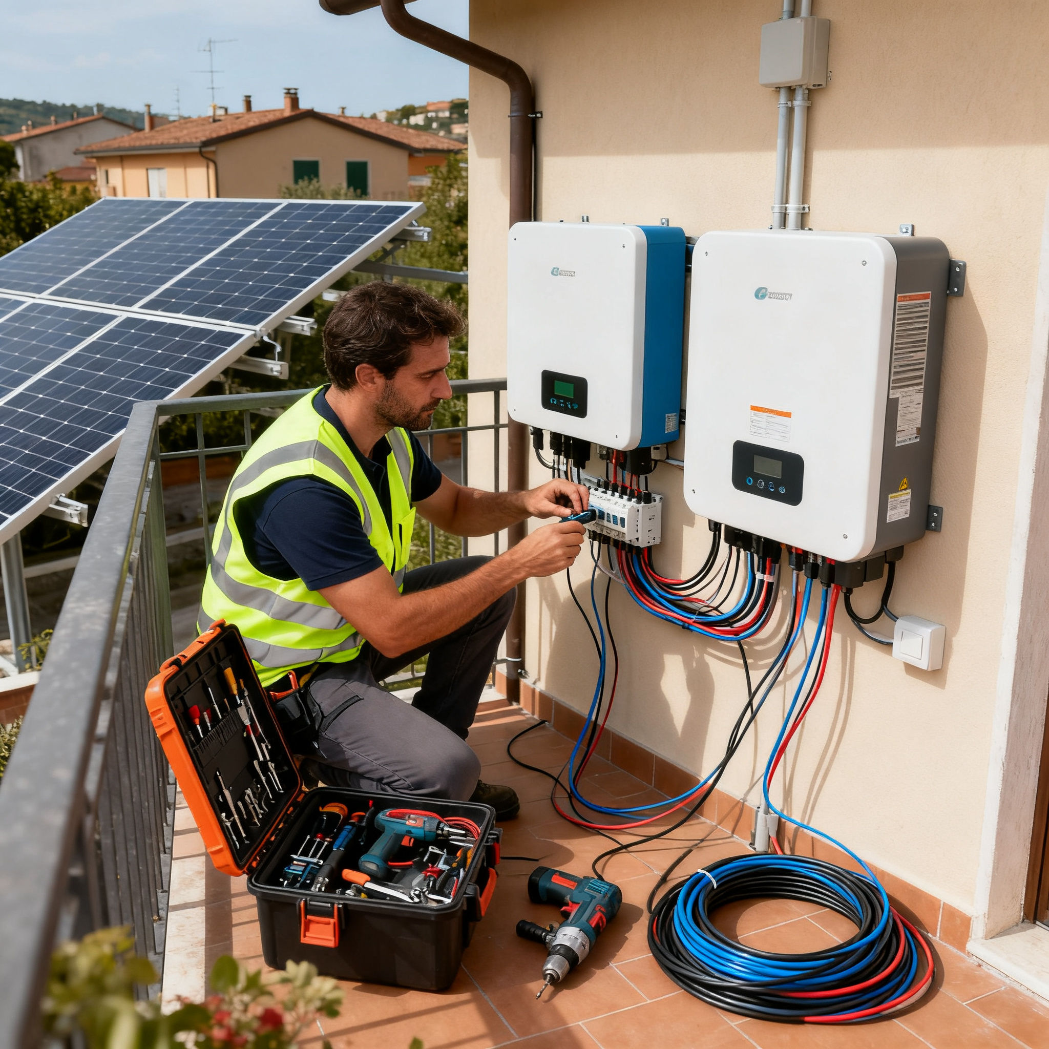 Pannelli solari Clodio Roma - Installatore collega pannelli su terrazza romana